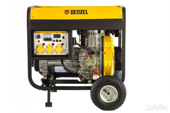 Дизельный генератор denzel DD6300Е, 5 кВт, 220 В/5
