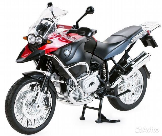 Новый мотоцикл BMW Красный Rastar 1:9