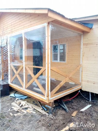 Мягкие окна для беседки