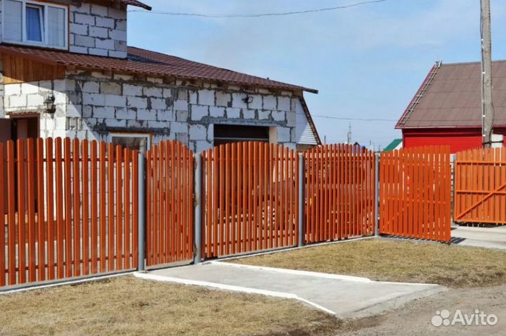 Забор металлический для дома качественно