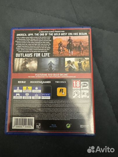 Red dead redemption 2 ps4 диск