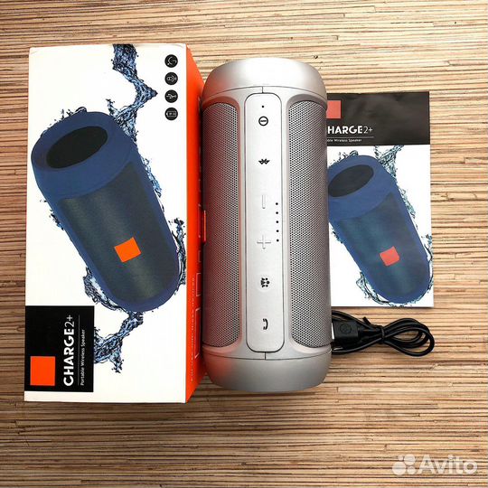 Колонка bluetooth jbl charge 2+ mini gray