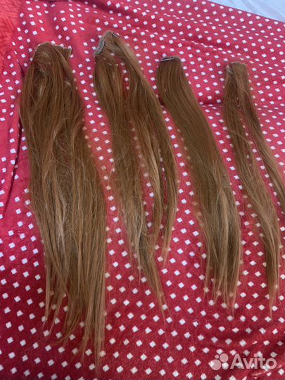 Волосы на заколках искусственные