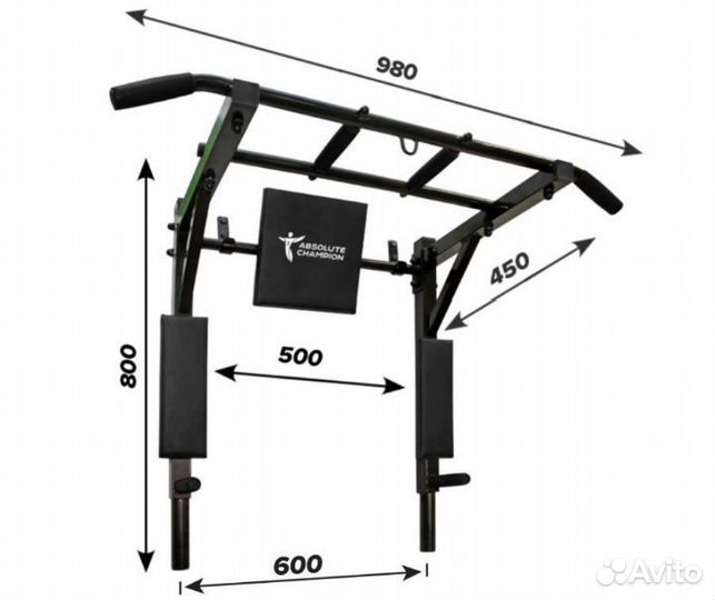 Турник брусья пресс 3 в 1 новый + установка