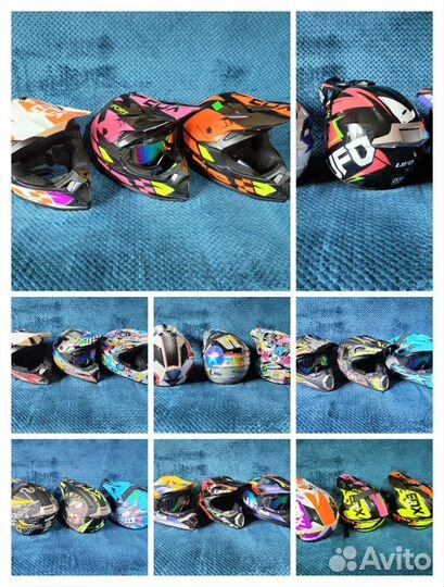 Шлем кроссовый эндуро комплект