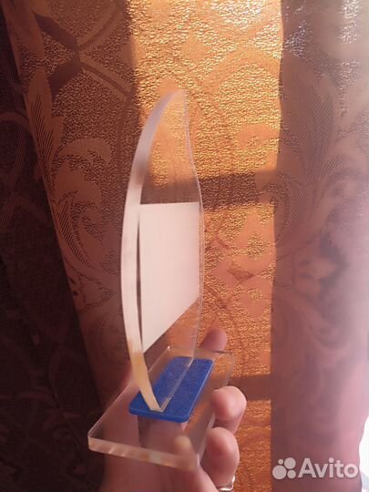 Кубок спортивный Прозрачная капля 17,6 см