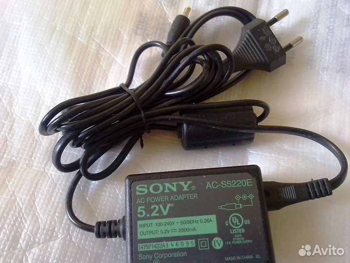 Зарядное оригинал Sony ac-s5220e
