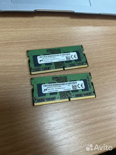Оперативная память ddr4 4gb 2шт