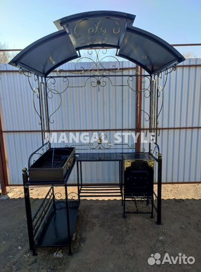 Мангал с печью