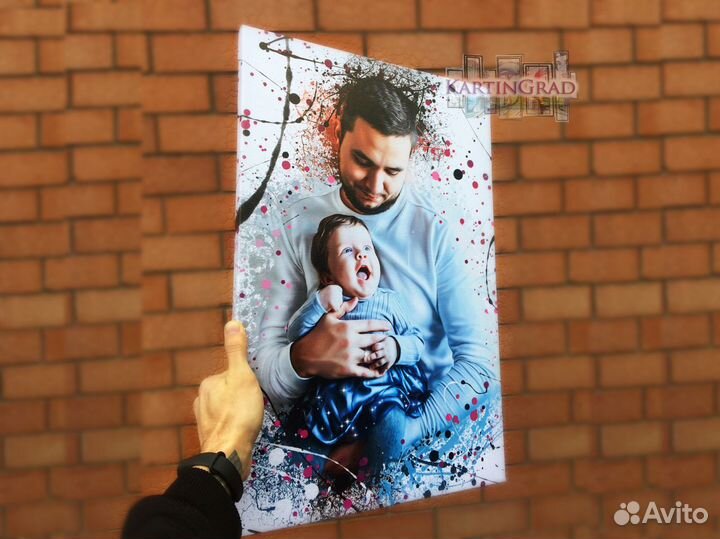 Картина с любимым фото на холсте в Рязани