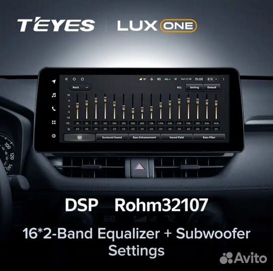 Магнитола Teyes LuxOne 4/32 на Toyota Rav4 18-23