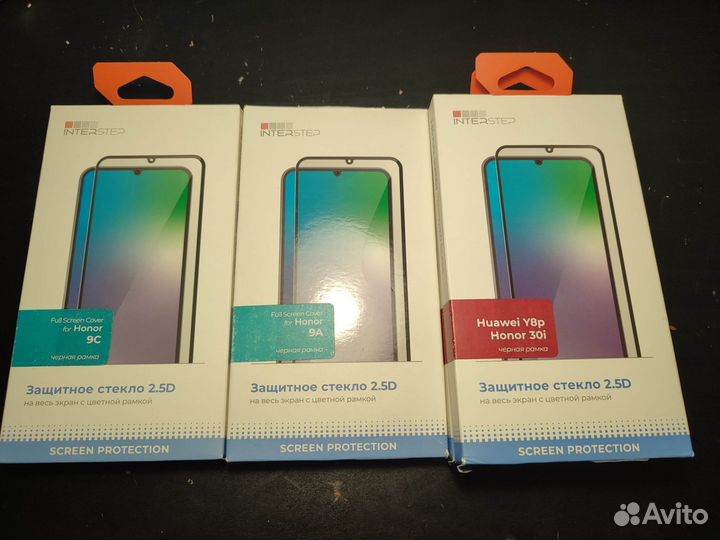 Защитное стекло на Honor y8p 9a 9c