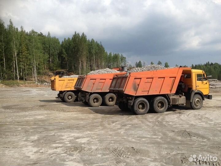 Щебень, Песок, Отсев. Доставка от 3х тонн