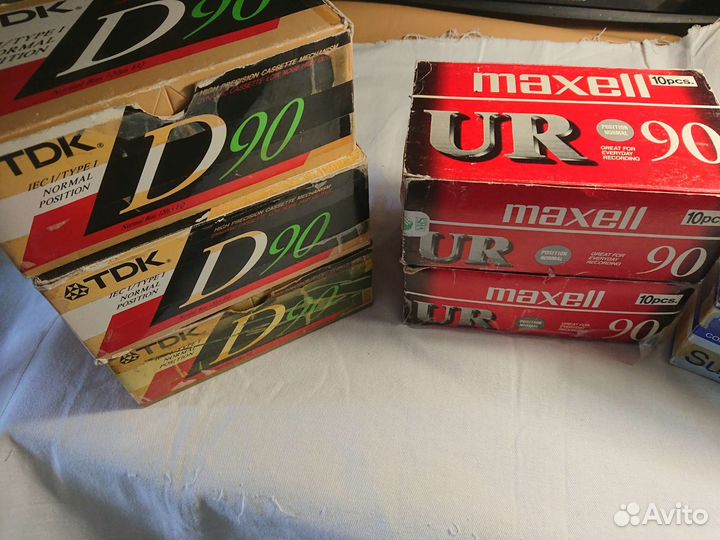 Аудиокассеты. Tdk Sony. Maxell