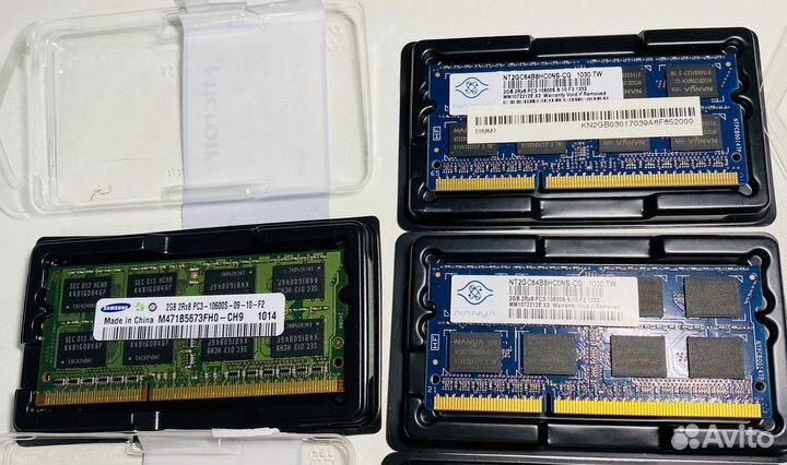 Оперативная память ddr3 4gb (2х2гб) для ноутбука