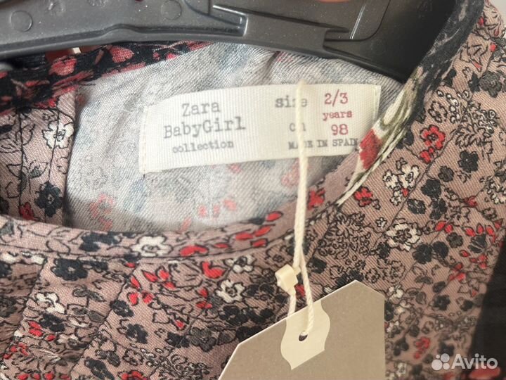 Блузка рубашка zara на девочку