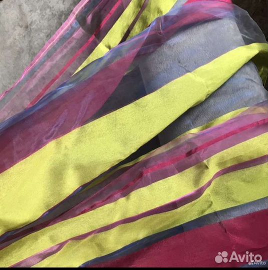 Штора тюль на петлях бу