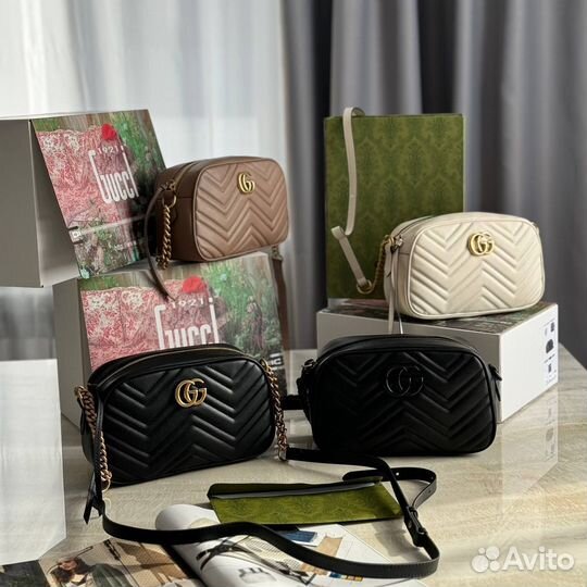 Сумка клатч натуральная кожа gucci