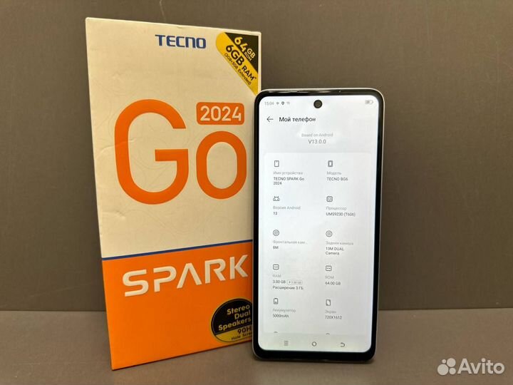 TECNO Spark Go 2024, 3/64 ГБ