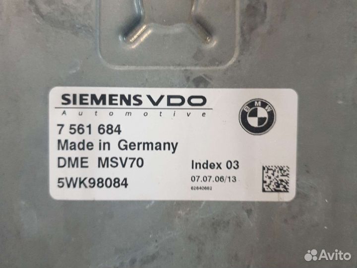 Блок управления двигателем бмв е60 е90 n52b52