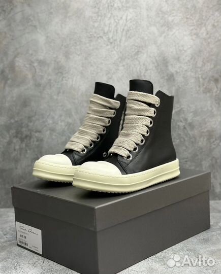 Rick Owens Drkshdw Jumbo Lace High Black