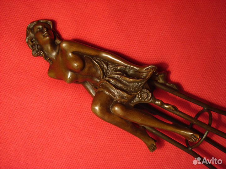 Обнаженная на Стуле Франция Бронза 28см Эротика