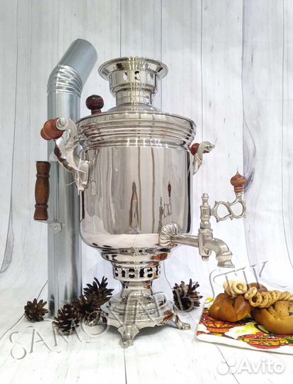 Самовар старинный на дровах люкс. Тпз