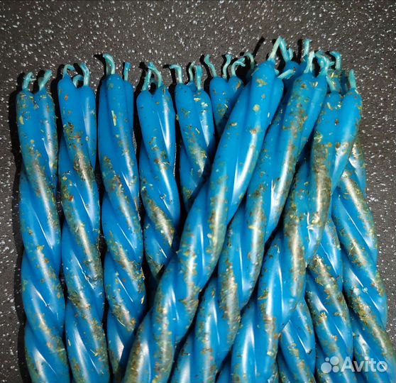 Голубая скрутка, ясновидение. Восковые свечи