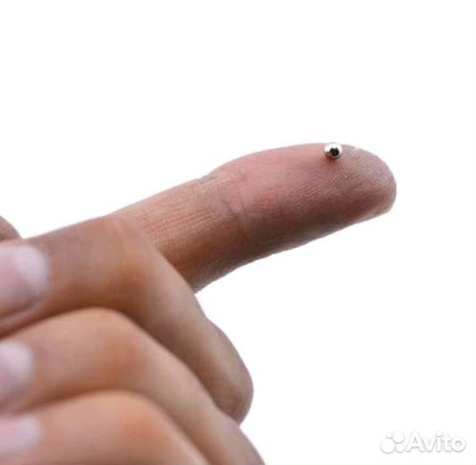 Микронаушник С кнопкой пищалкой магнитный