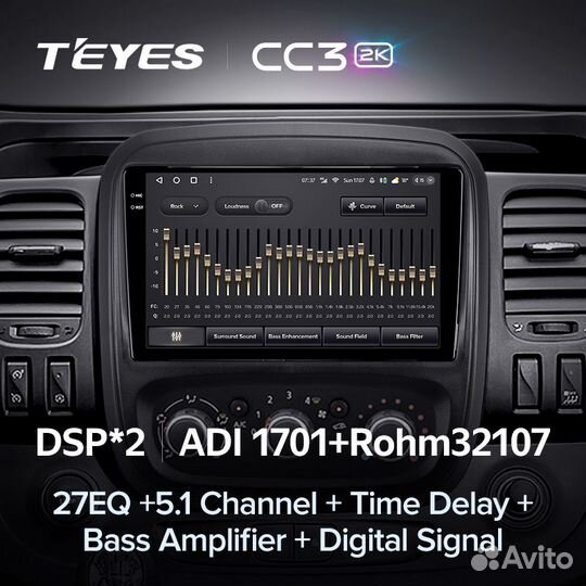 Магнитола Teyes CC3 2K 3/32 Renault Trafic 3