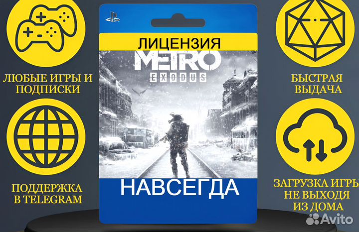 Metro Exodus PS4/PS5 лицензия
