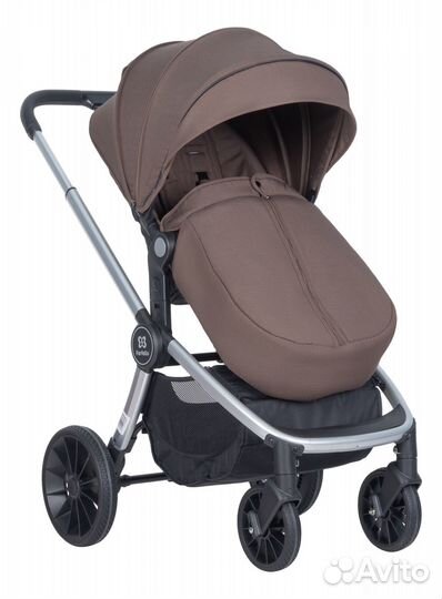 Коляска модульная 2в1 Baby shell BBS коричневый