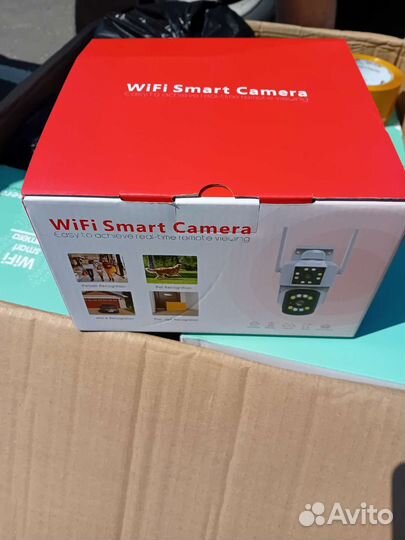 Wifi камера видеонаблюдения с двойным объективом