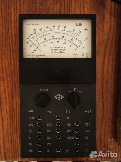 Амперметр вольтметр омметр Ц20