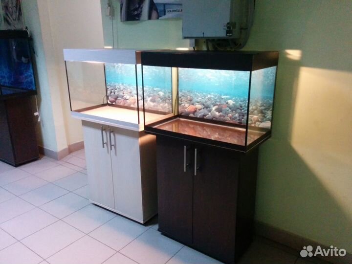 Аквариум 100 новый,биофильтр, фон, свет, тумба
