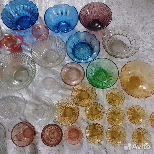 Салатница хрустальная СССР