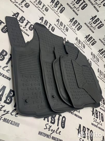 Ковры резиновые в салон Skoda Rapid/ vw polo (20)