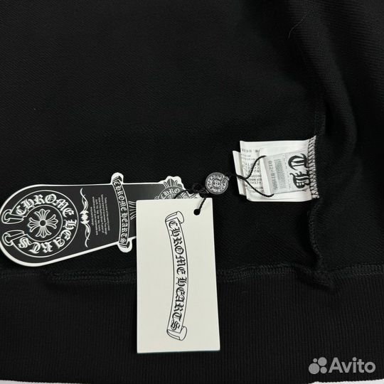 Зип худи chrome hearts красное лого