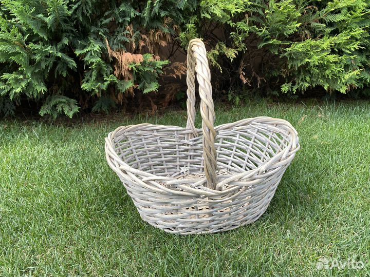 Корзина плетеная для пикника для грибов