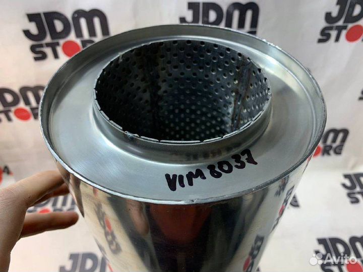 Бочка выхлопная прямоточная 100мм по мотивам Apexi