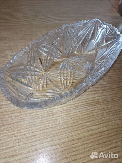 Хрустальная салатница СССР
