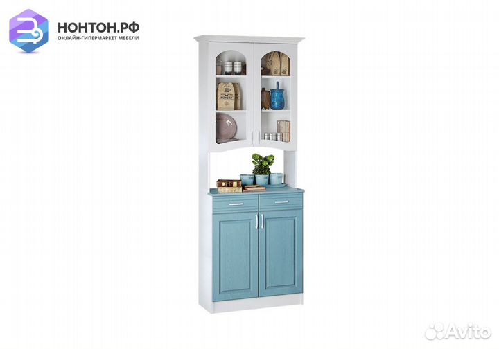 Буфет Констанция 2-х створчатый белый матовый / го