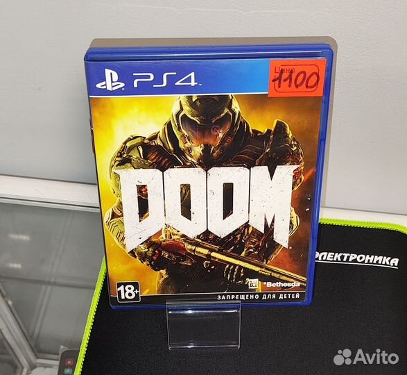 Диск Игра PS4 дум русская версия