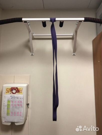 Турник настенный 3 хвата (белый)