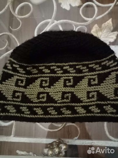 Шапочка тувина из натуральной шерсти