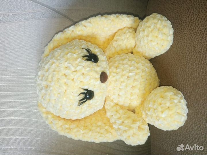 Заяц плюшевый с длинными ушами