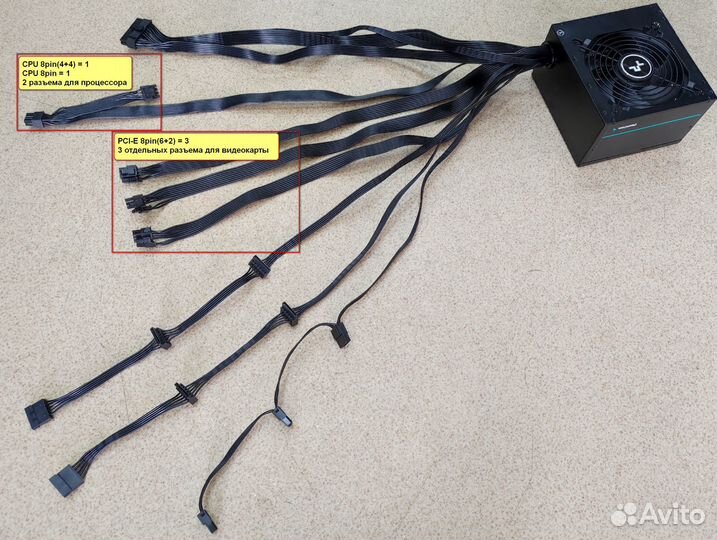 Блоки питания DeepCool DQ-M-V2L 750W и PM750D Gold