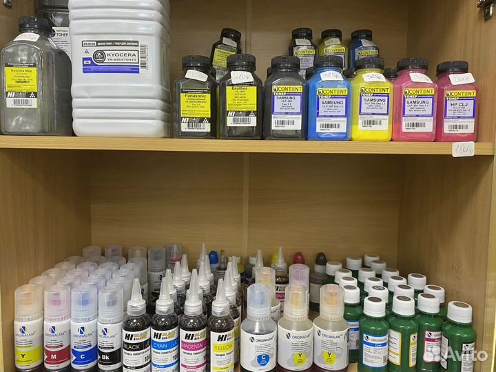 Картриджи, чернила, тонеры для принтера, заправка