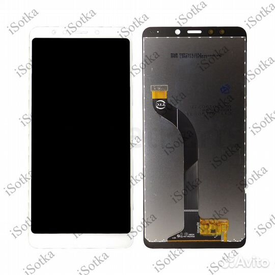 Дисплей Айсотка для Xiaomi Redmi 5 Plus белый Oem