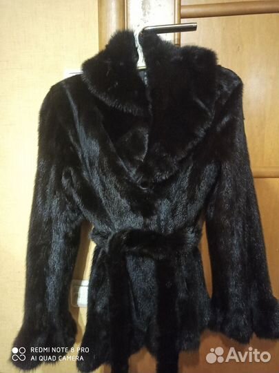 Шуба норковая 42 44 черная